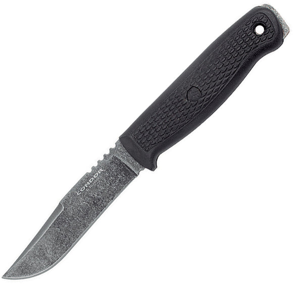 Condor Bushglider Black 1095hc Fixed Blade Knife 395042hc