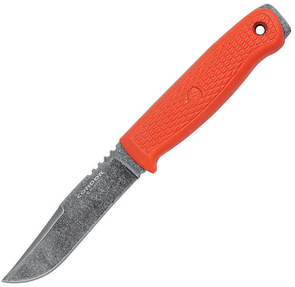 Condor Bushglider Orange 1095hc Fixed Blade Knife 395142hc