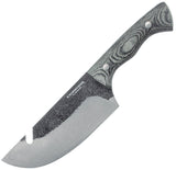 Condor Bush Slicer Black & Gray Micarta 1095HC Fixed Blade Knife + Sheath 500565