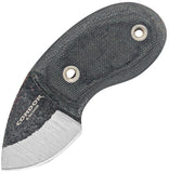 Condor Tortuga Fixed Blade Neck Knife Black Micarta 1075HC Steel Blade 80715HC