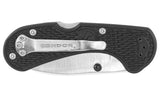 Condor Cadejo Lockback Black Folding 14C28N Sandvik Drop Pt Pocket Knife 80725SK