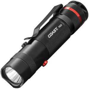 Coast PX20 Black & Red Aluminum Water Resistant Flashlight 19286