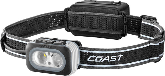 Coast RL20 Smooth Black Aluminum Water Resistant Headlamp 30899