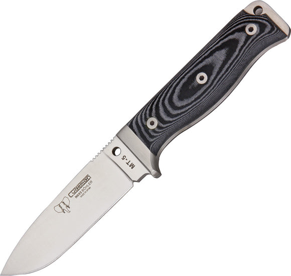 Cudeman MT5 Survival Black Micarta Bohler N695 Fixed Blade Knife w/ Sheath 120M