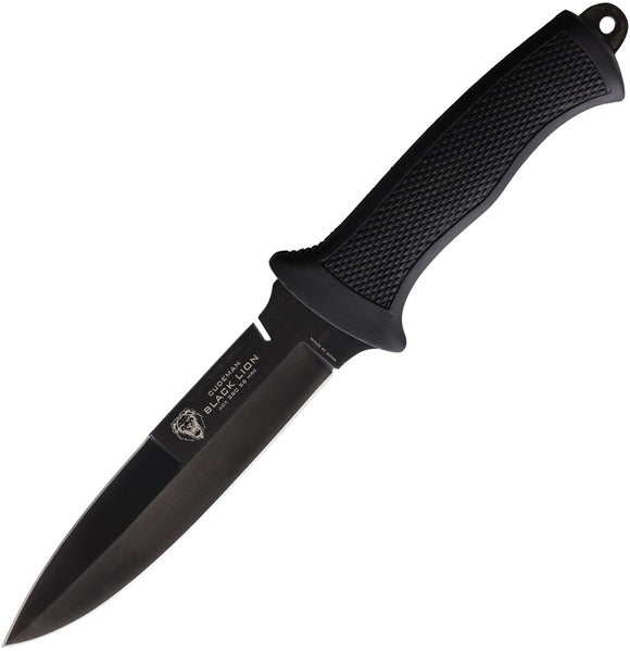 Cudeman Black Lion Vanadium Molybdenum Double Edge Fixed Blade Knife 177P