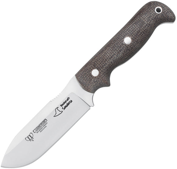 Cudeman Sanabria Bushcraft Brown Jute Vanadium Fixed Blade Knife w/ Sheath 181Y