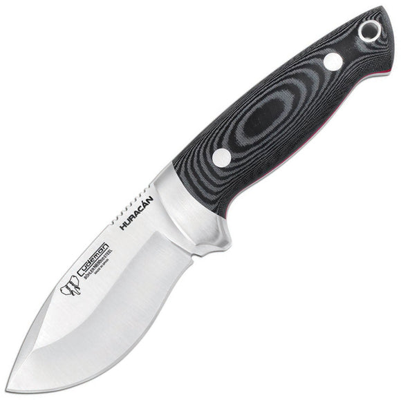 Cudeman Huracan Black Micarta Bohler N690 Fixed Blade Knife w/ Belt Sheath 205M