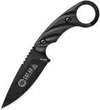 TOPS CUT Combat Utility Tool Steel Fixed Drop Blade Black Knife