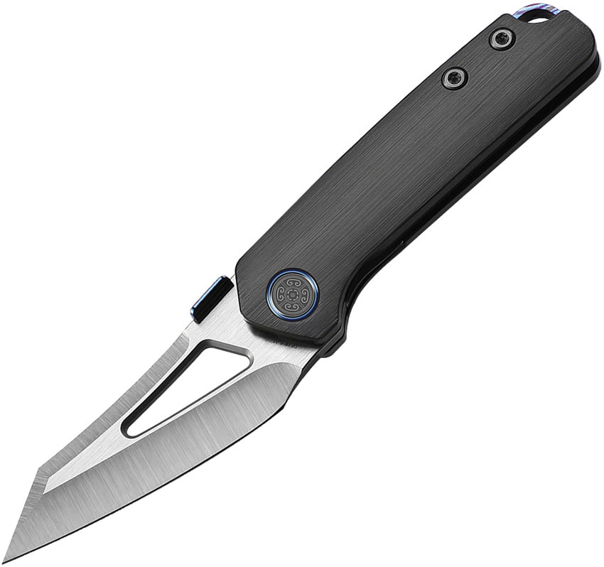 Cavol Denka Linerlock Black Titanium Folding Bohler M390 Pocket Knife ...