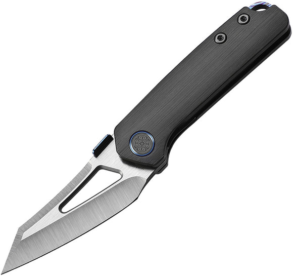 Cavol Denka Linerlock Black Titanium Folding Bohler M390 Pocket Knife C02DS