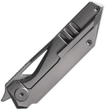 Cavol Shimo Framelock Gray Titanium Folding Bohler M390 Pocket Knife C05GACE