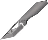 Cavol Shimo Framelock Gray Titanium Folding Bohler M390 Pocket Knife C05GACE