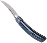 Cavol Kamasu Framelock Blue Titanium & G10 Folding M390 Pocket Knife C06BCE