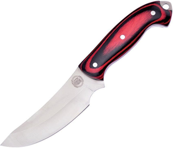 Frost Cutlery Chipaway Pakkawood Red & Black Stainless Fixed Blade Knife