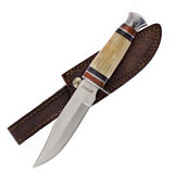 Frost Cutlery Chipaway Bowie Torch Bone & Pakkawood Handle Stainless Fixed Knife