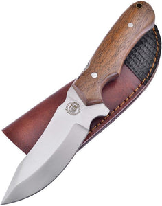 Frost The Chief Hunter Walnut Handle Chipaway 9" Stainless Fixed Knife
