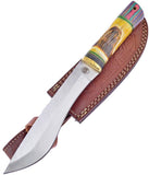 Frost Chipaway Moon Dancer Pakkawood & Bone 12.25" Stainless Fixed Knife