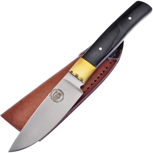 Frost Cutlery Little Fox Skinner Buffalo Horn Handle Fixed Blade Knife