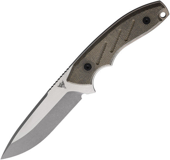 Dirty Bird Knives Chingaso Fixed Blade Knife Green Micarta Stainless CHG220202