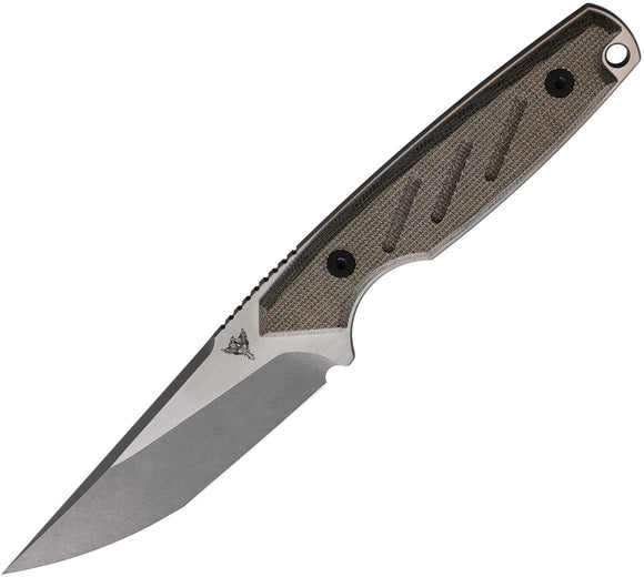 Dirty Bird Knives Fox Mod III Fixed Blade Knife OD Green Micarta 154CM FM3220202
