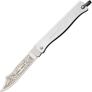 Douk-Douk Silver Folding Pocket Knife 815chpm