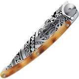 Deejo Tattoo Linerlck 37g Polynesian Folding Knife 1ac101