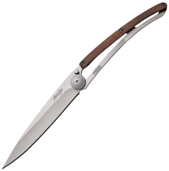 Deejo Rosewood Folding Pocket  Knife - 37 gram Matte Finish - 1cb005