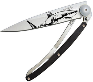 Deejo Tattoo Linerlock 37g Shark Folding Pocket Knife 1cb064