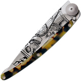 Deejo Tattoo Linerlock 37g Ride or Die Folding Pocket Knife 1cc202