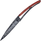 Deejo Tattoo Linerlock 37g Mandala Folding Blade Padauk Wood Handle Knife 1GB125