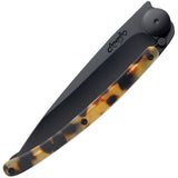 Deejo Tattoo Linerlock 37g Turtle Folding Knife 1gc013