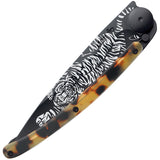 Deejo Tattoo Linerlock 37g Tiger Folding Knife 1gc100