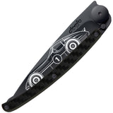 Deejo Tattoo Linerlock 37g Carbon Fiber Bolide Folding Pocket Knife DEE1GC105