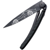 Deejo Tattoo Linerlock 37g Carbon Fiber Bolide Folding Pocket Knife DEE1GC105