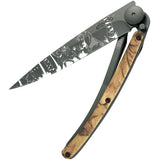 Deejo Tattoo Linerlock 37g Hunting Design Camo Aluminum Folding Pocket Knife 1GM028