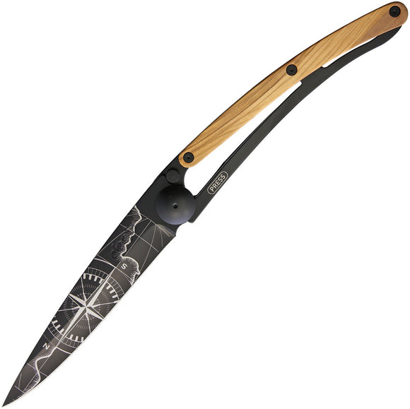 Deejo 390G Linerlock Terra Incognita Giant Folding Knife 3gb054