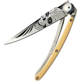 Deejo Tattoo Linerlock 27g Skull Framelock Folding Pocket Knife am021