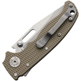 Demko AD 20.5 Shark-Lock Coyote Tan G10 Folding S35VN Steel Pocket Knife 09628