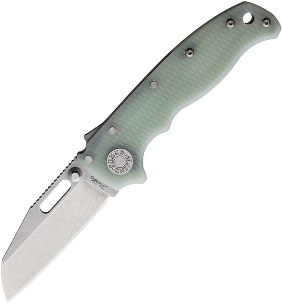 Demko AD 20.5 Shark-Lock Smooth Jade G10 Folding S35VN Steel Pocket Knife 09631
