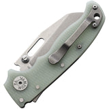 Demko AD 20.5 Shark-Lock Smooth Jade G10 Folding S35VN Steel Pocket Knife 09631