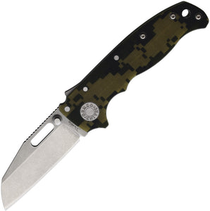 Demko AD 20.5 Shark-Lock Smooth Digi Camo G10 Folding S35VN Steel Pocket Knife 09633