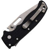 Demko AD 20.5 Shark-Lock Black G10 Folding D2 Steel Clip Pt Pocket Knife 205F15