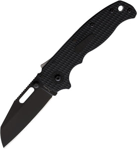 Demko Knives AD 20.5 Black Shark Lock Shark Foot Sheepsfoot Folding Knife 205f22b