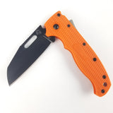 Demko Knives AD 20.5 Orange Shark Lock Shark Foot Sheepsfoot Folding Knife 205f23b