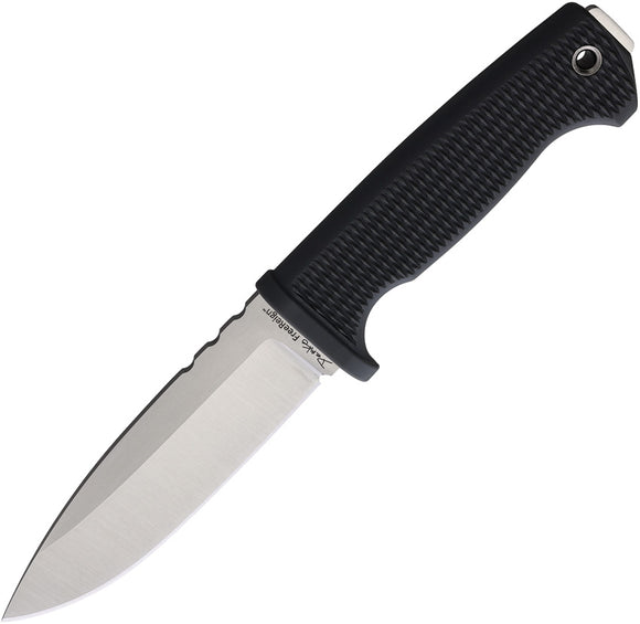 Demko Knives FreeReign Black AUS-10A Drop Pt Fixed Blade Knife w/ Sheath 22GBK