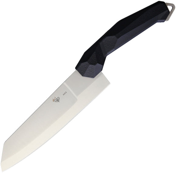 Diafire Black Diamond Chefs Abstract Synthetic AUS-8 Steel Fixed Blade Knife 1940