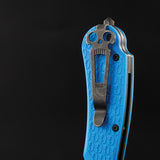 Daggerr Knives Fielder Linerlock Blue FRN Folding 8Cr14MoV Pocket Knife RFDFBLBW