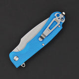 Daggerr Knives Fielder Linerlock Blue FRN Folding 8Cr14MoV Pocket Knife RFDFBLSW
