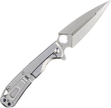 Daggerr Knives Arrow Framelock Gray Stainless Folding D2 Steel Knife RFM021SSSW