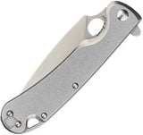 Daggerr Knives Arrow Framelock Gray Stainless Folding D2 Steel Knife RFM021SSSW